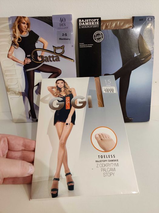 Rajstopy rozm. 2/S, 40 DEN, 15DEN, 3 pary