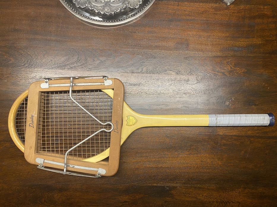 Raquete em madeira dunlop vintage