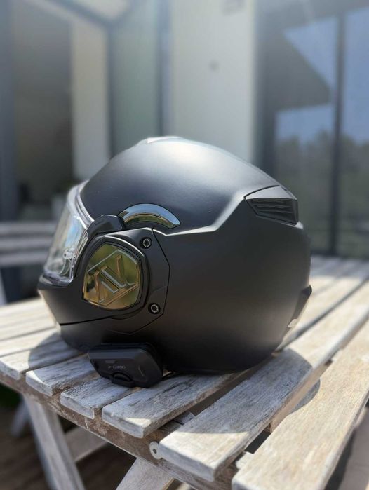 Capacete modular LS2 FF906 Advant preto mate, tamanho S