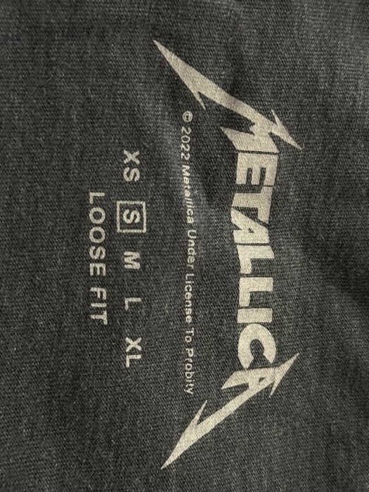 Koszulka Metallica S loose fit szara oversize merch logowana