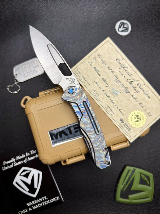 Нож Medford Infraction Titanium Tsunami Tumbled Satin  S35VN