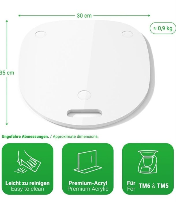 Biała deska pod thermomix Siegvoll