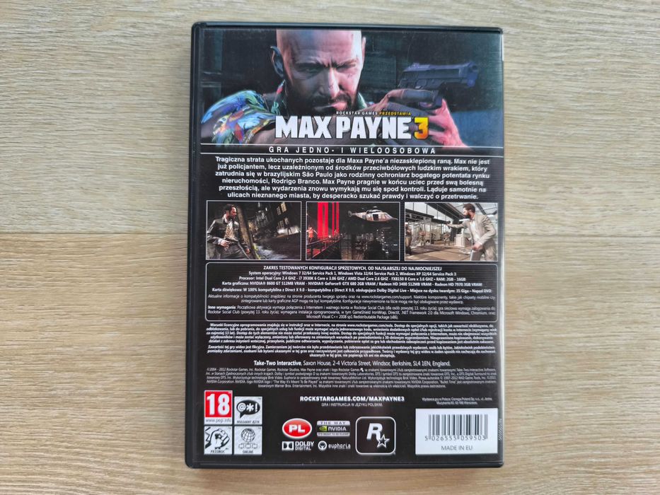 Max Payne 3 [PC] (POLSKA WERSJA) - Polskie Wydanie Premierowe - BOX