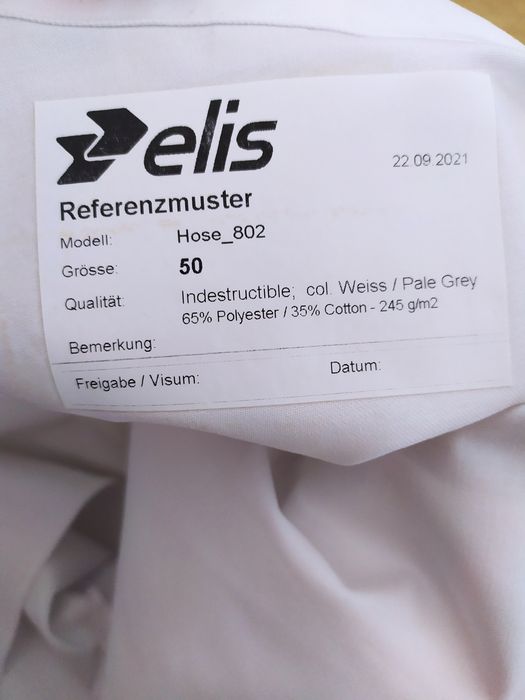 Чоловічі медичні штани бренду Elis, модель Hose 802, робочі штани повара шеф-кухаря, лікаря. Медицинские штаны. Розмір M - L