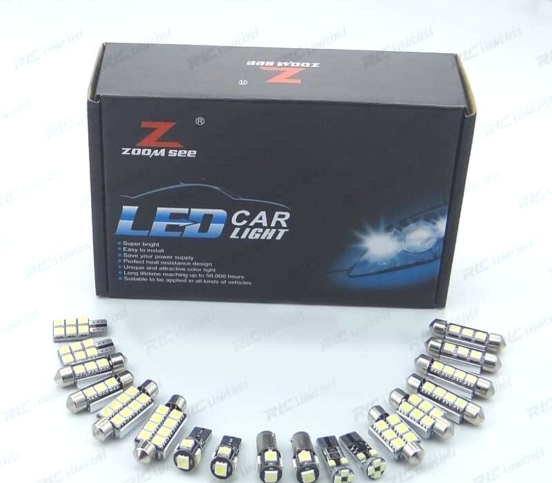 KIT COMPLETO DE 13 LÂMPADAS LED INTERIOR RENAULT MEGANE II HATCHBACK SEDAN COUPE CONVERTIBLE 03-07