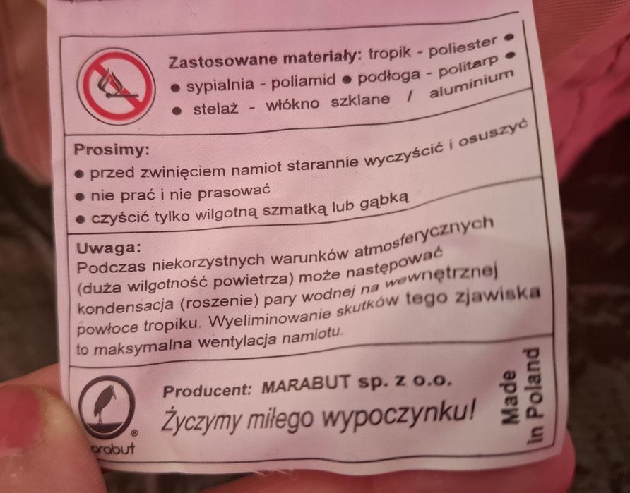 Namiot 3 osobowy Marabut Polinezja Lux
