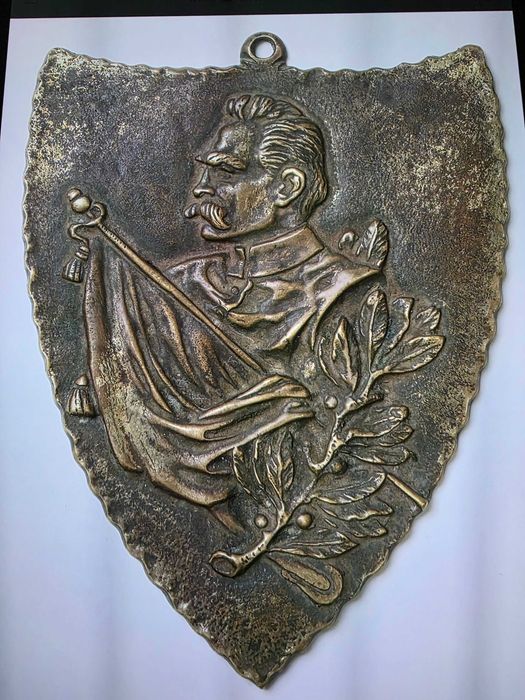 plakieta brąz Piłsudski