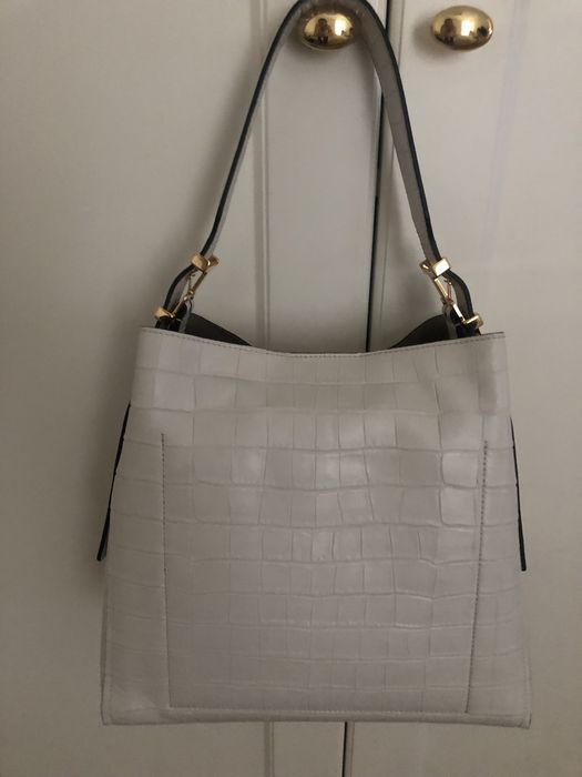 Torebka Furla skóra naturalna biała