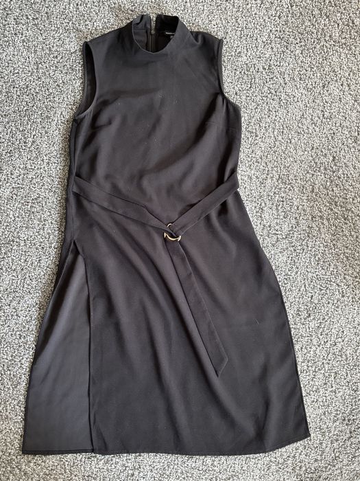 Warehouse czarna tunika kamizelka długa 40