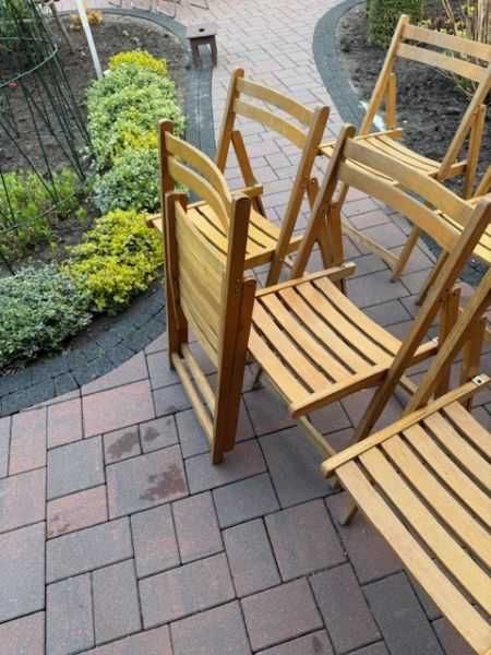 krzesło drewniane składane
