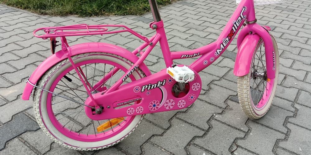 Rower Rowerek Dla Dziewczynki Dziecka MEXLLER PINKY koła 16