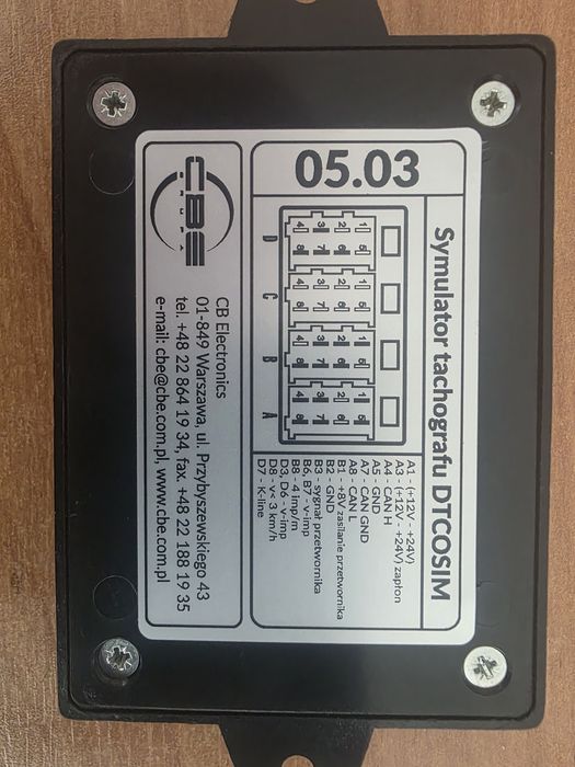 Emulator Symulator tachografu DTCOSIM Iveco