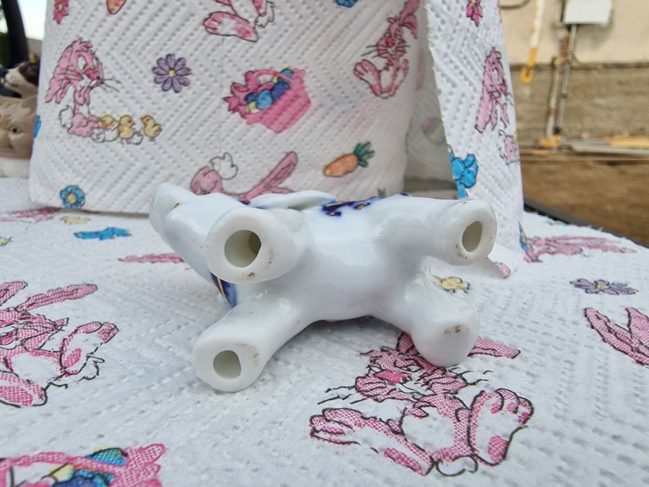 Porcelanowa słonik prl na szczęście