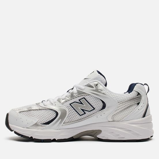 New Balance 530 White Silver Navy