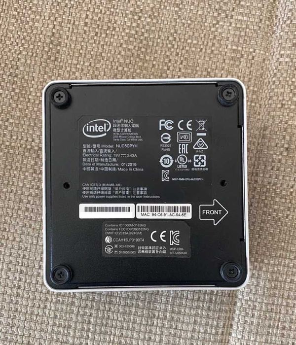 Vendo Barebone NUC NUC5CPYH - Celeron N3050, 4GB, 320GB HDD