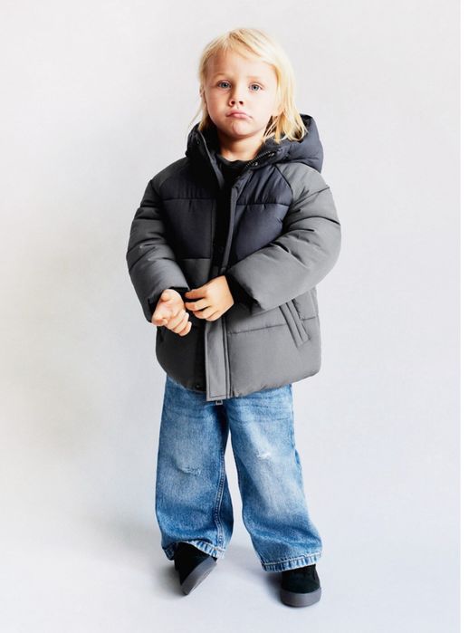 Куртка пуховик Zara. Курточка зимова. Зимняя куртка Зара