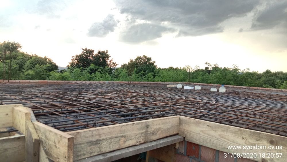 Заливка армированных железобетонных перекрытий и каркасных зданий