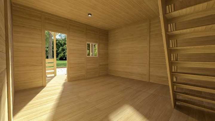 Domek Letniskowy Drewniany Całoroczny 5m/6m 15mm