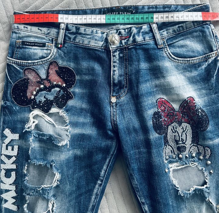 Spodnie Philipp Plein myszka miki cekiny mouse