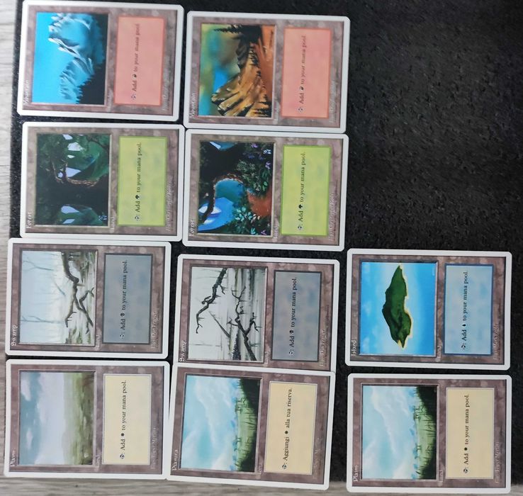 Lote 10 Terras Básicas Old Frame – IV – MTG Vintage