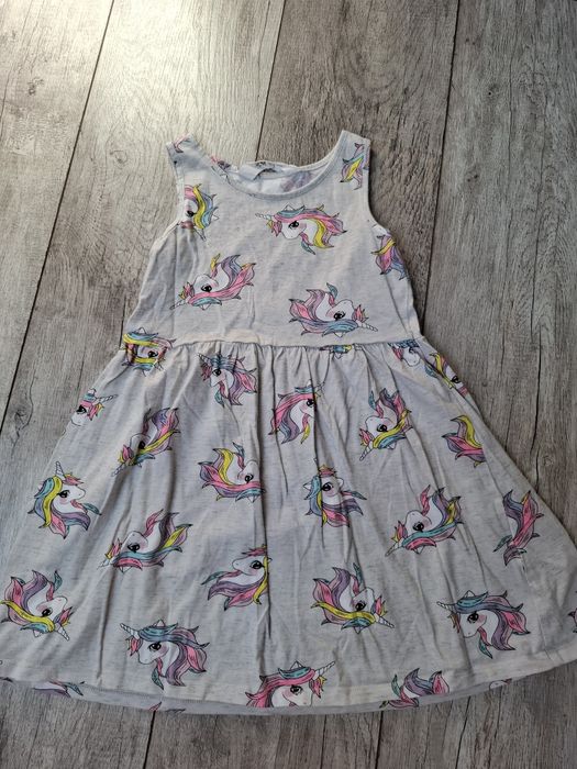 Sukienka jednorożce H&M rozm 110-116