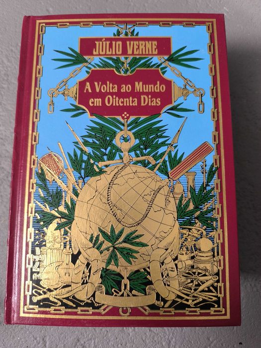 A Volta ao Mundo em 80 Dias Júlio Verne Edição Clássica Capa Dura