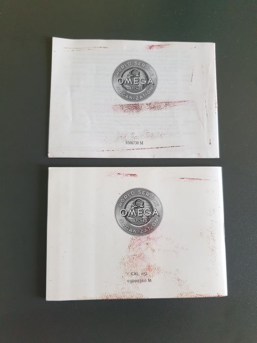 książeczki instrukcje Omega Speedmaster Triple Date