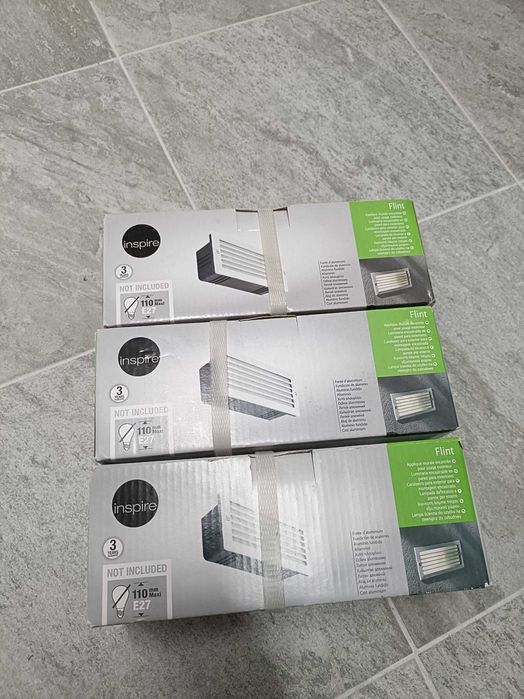 3 Focos de encastrar INSPIRE FLINT E27 Branco