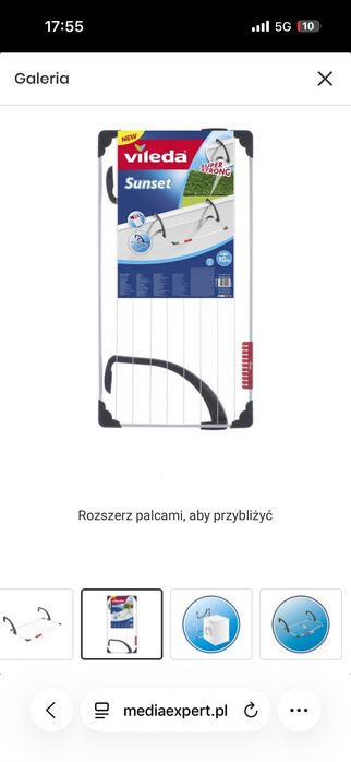 Suszarka balkonowa vileda 2 sztuki