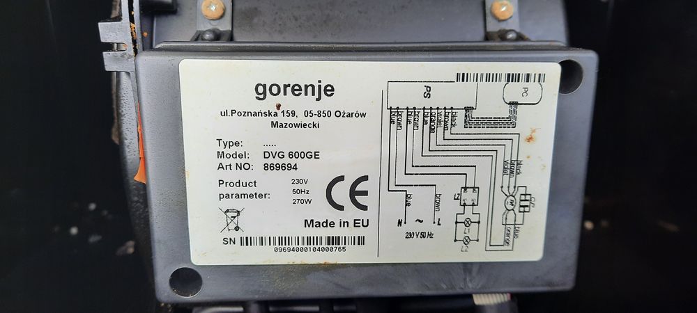 Okap kuchenny gorenie