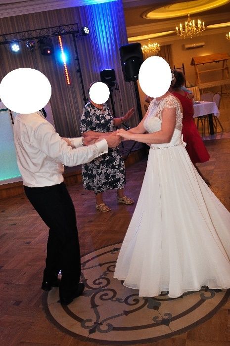 suknia ślubna afrodyta ally 36/38 koronka+muślin