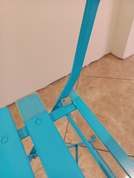 Krzesła ogrodowe metalowe składane 4szt