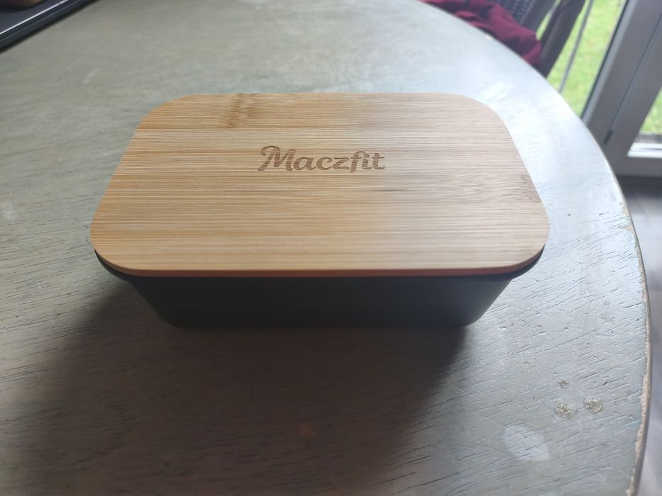 Lunch box Pudełko śniadaniowe maczfit+termos+torba+sztućce