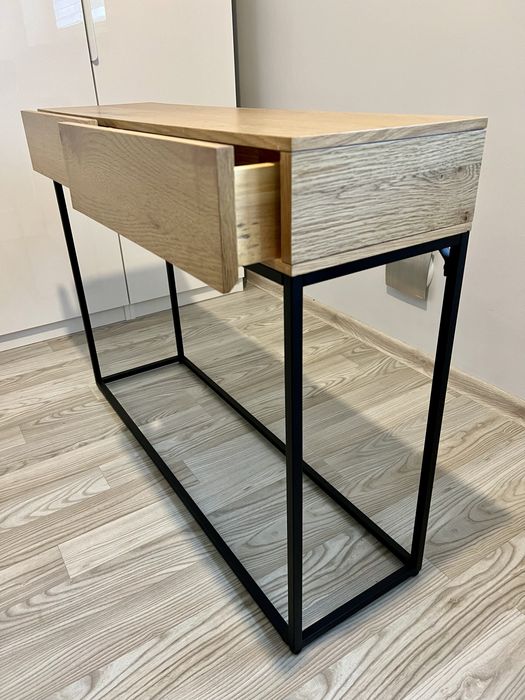 Konsola industrialna dąb naturalny invicta interior szafka przedpokój