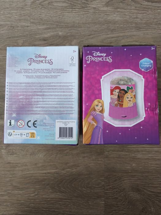 2x lampka nocna 2x projektor Disney Princess  dziecięce dziewczęce