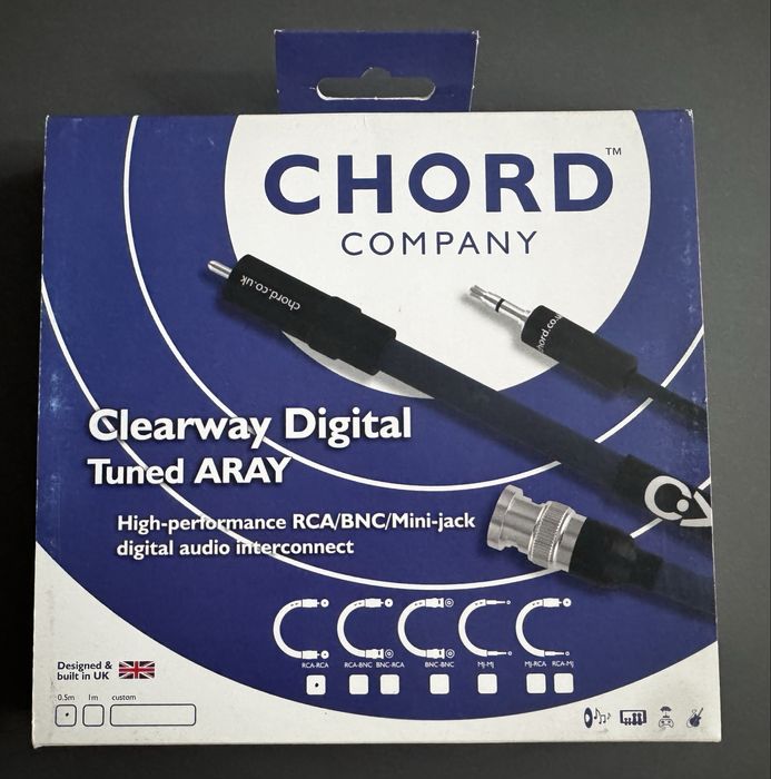 Przewód Chord Clearway Digital Tuned Aray RCA-RCA (ChorAlloy) - 0,5m