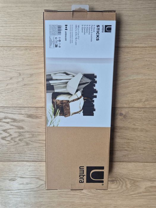 Umbra wieszak sticks 5 czarny nowy