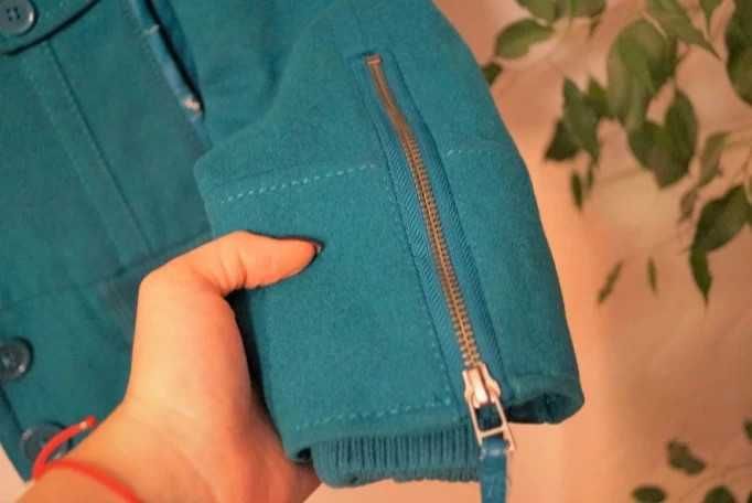 QS by S.Oliver kurtka zimowa z wełny płaszczyk kurteczka bomber - S