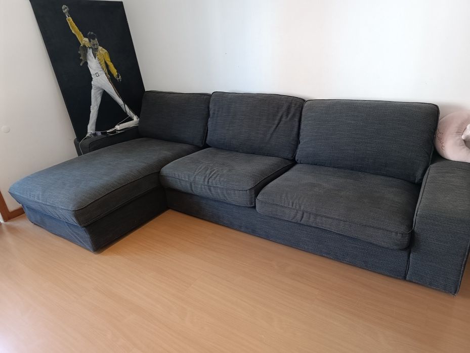 Sofá com chaise longue  Kivik Ikea