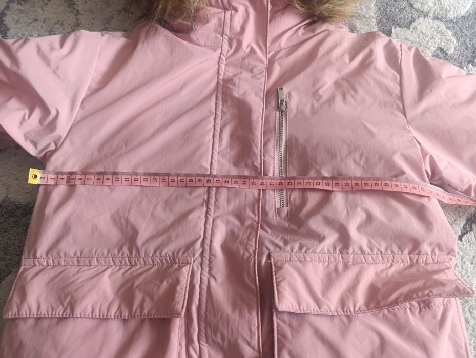 Kurtka dłuższa, parka zimowa  Reserved 122 cm, Pusheen