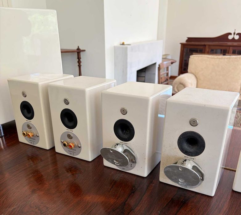 Monitor Audio Radius 5.1 — Subwoofer ativo + 5 colunas (branco)