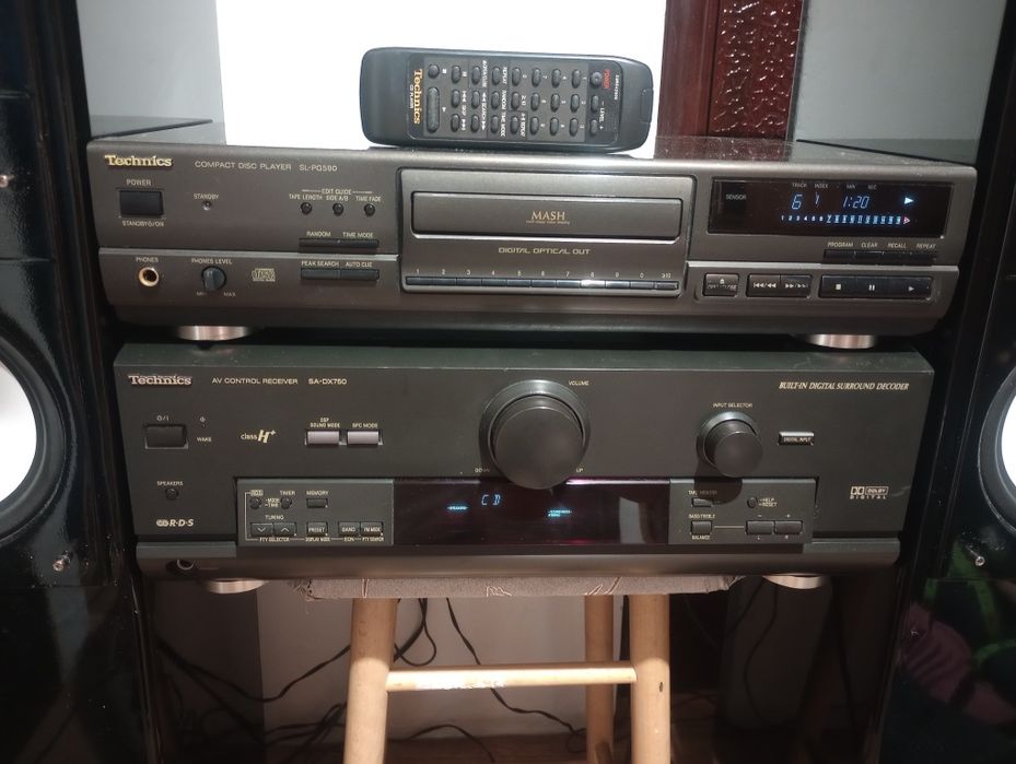 Technics sa dx 750 + CD sl PG 590+kolumny gl.