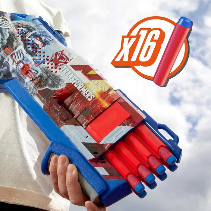 Оружие Нерф трансформер Оптимус бластер Nerf, Hasbro