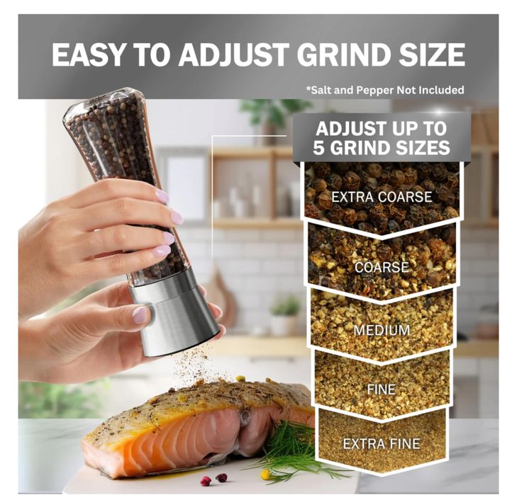 zestaw młynka do soli i pieprzu