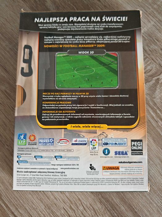 Football Manager 2009 PL - BOX - stan BDB.