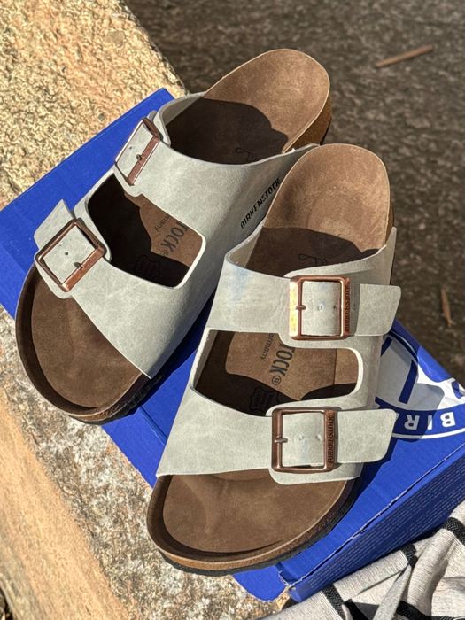 Біркенштоки сірі, чорні, беж, білі та беж з камінцями 36-40 розміри