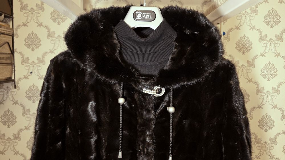 Норковая шуба из кусочков | Отличное состояние | Классика