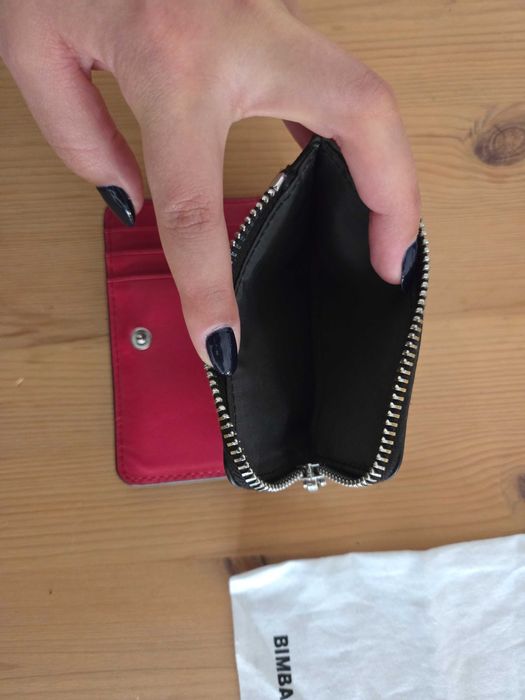 Carteira com aba pele preta da Bimba Y Lola