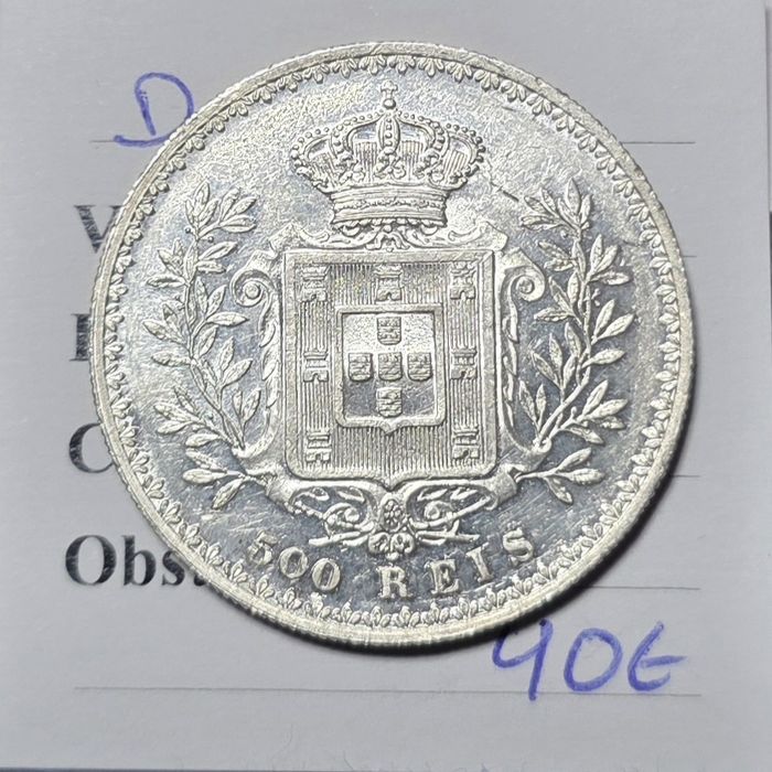 500 reis 1893 D.carlos i Bela
