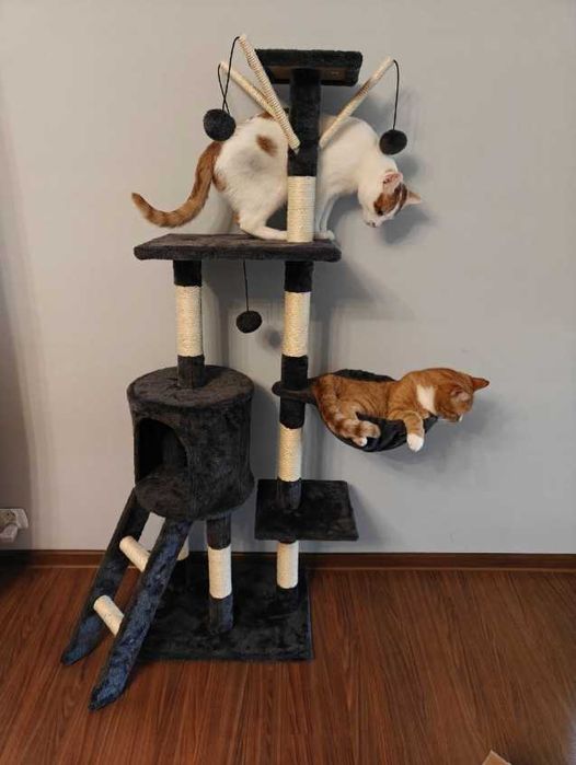 Drapak dla kota XXL wieża domek legowisko słupek budka NOWY stabilny